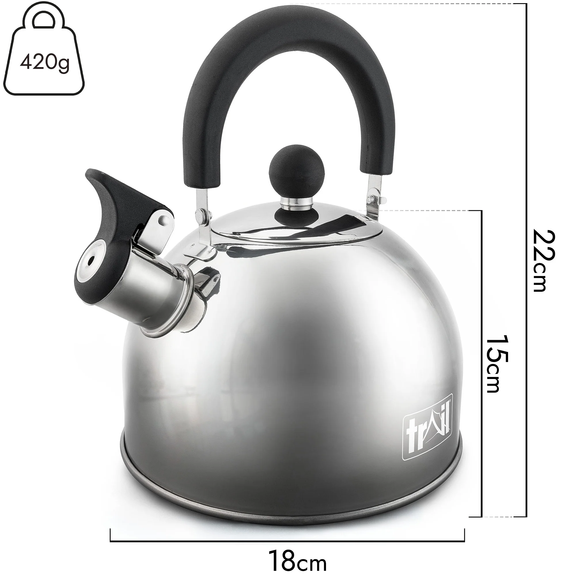 2L Stainless Steel Whistling Kettle - Image 12