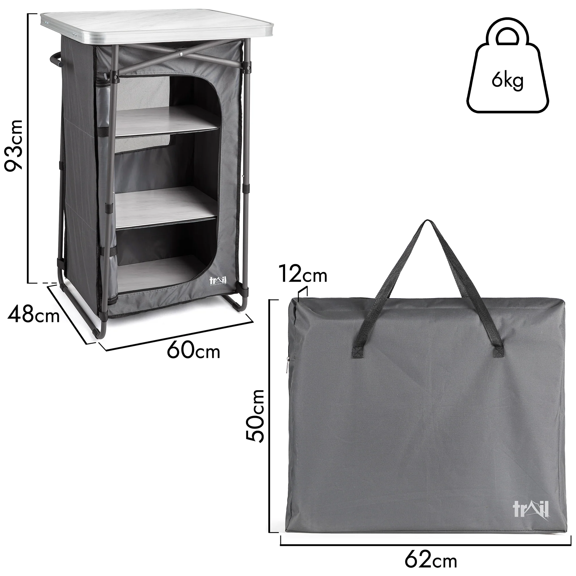 4 Shelf Camping Cupboard - Image 6