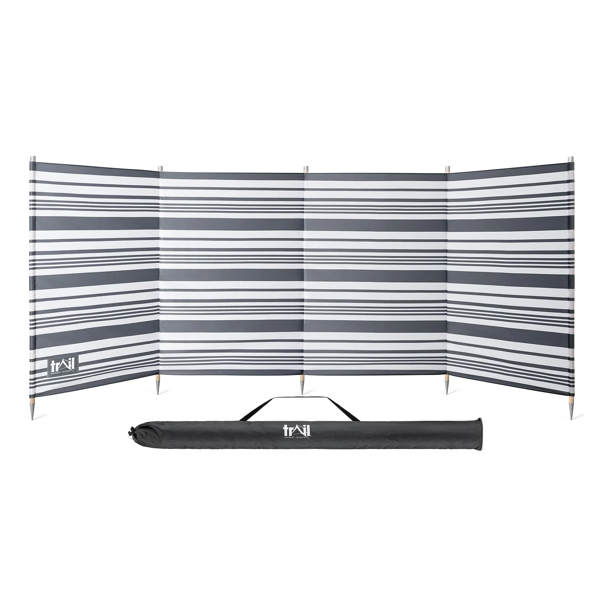 5 Pole Wooden Windbreak - Image 6