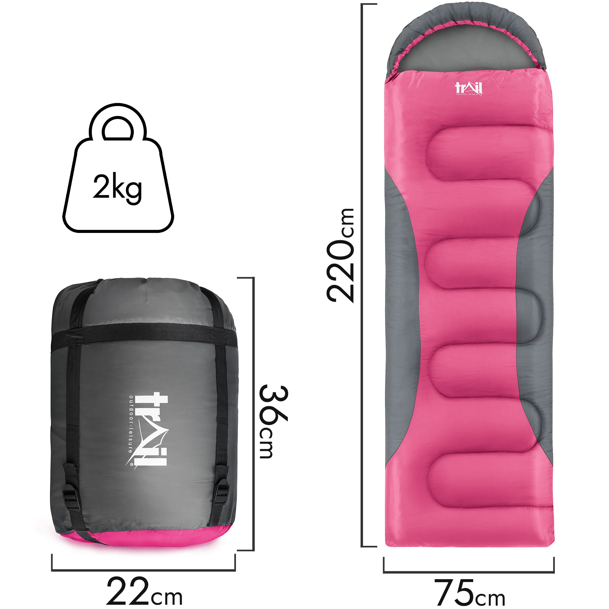 Alpine 400 Hooded Sleeping Bag - Image 18