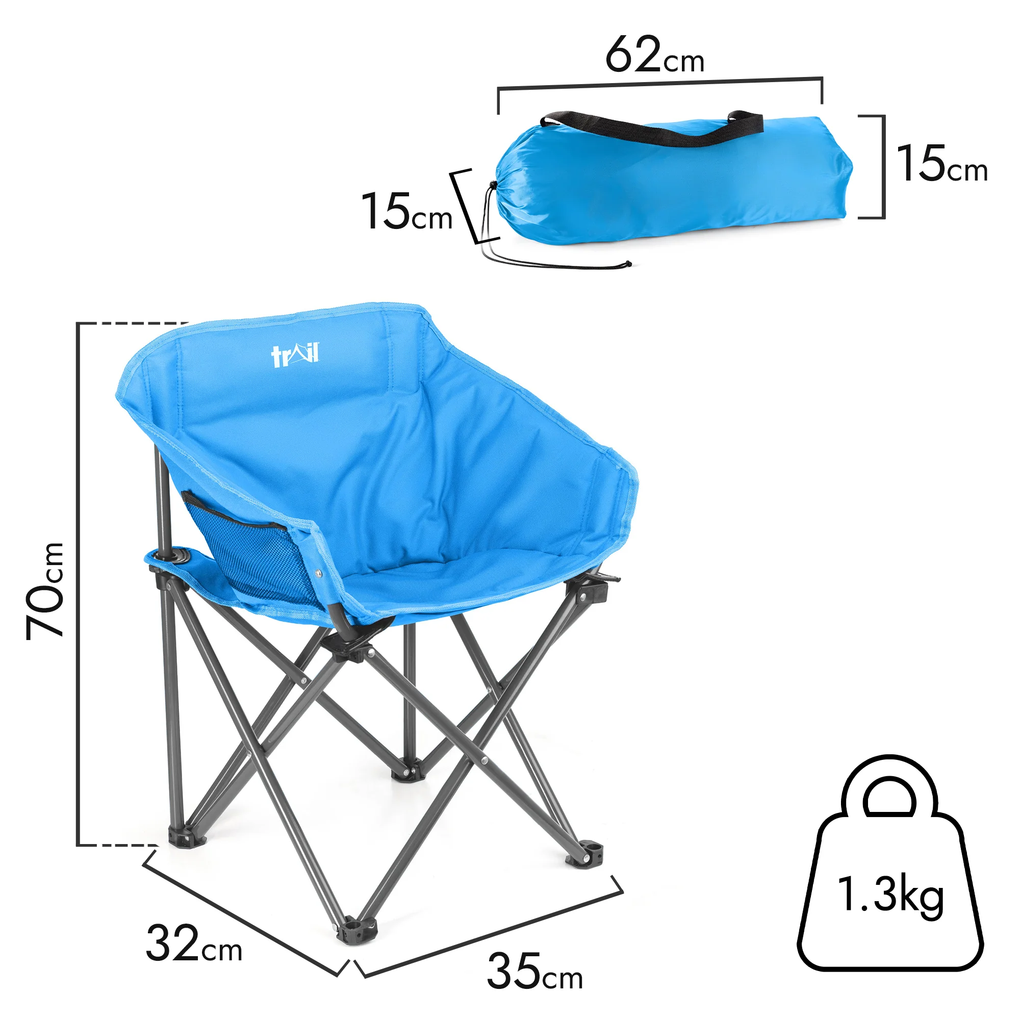 Buzzard Kids Bucket Camping Chair - Image 4