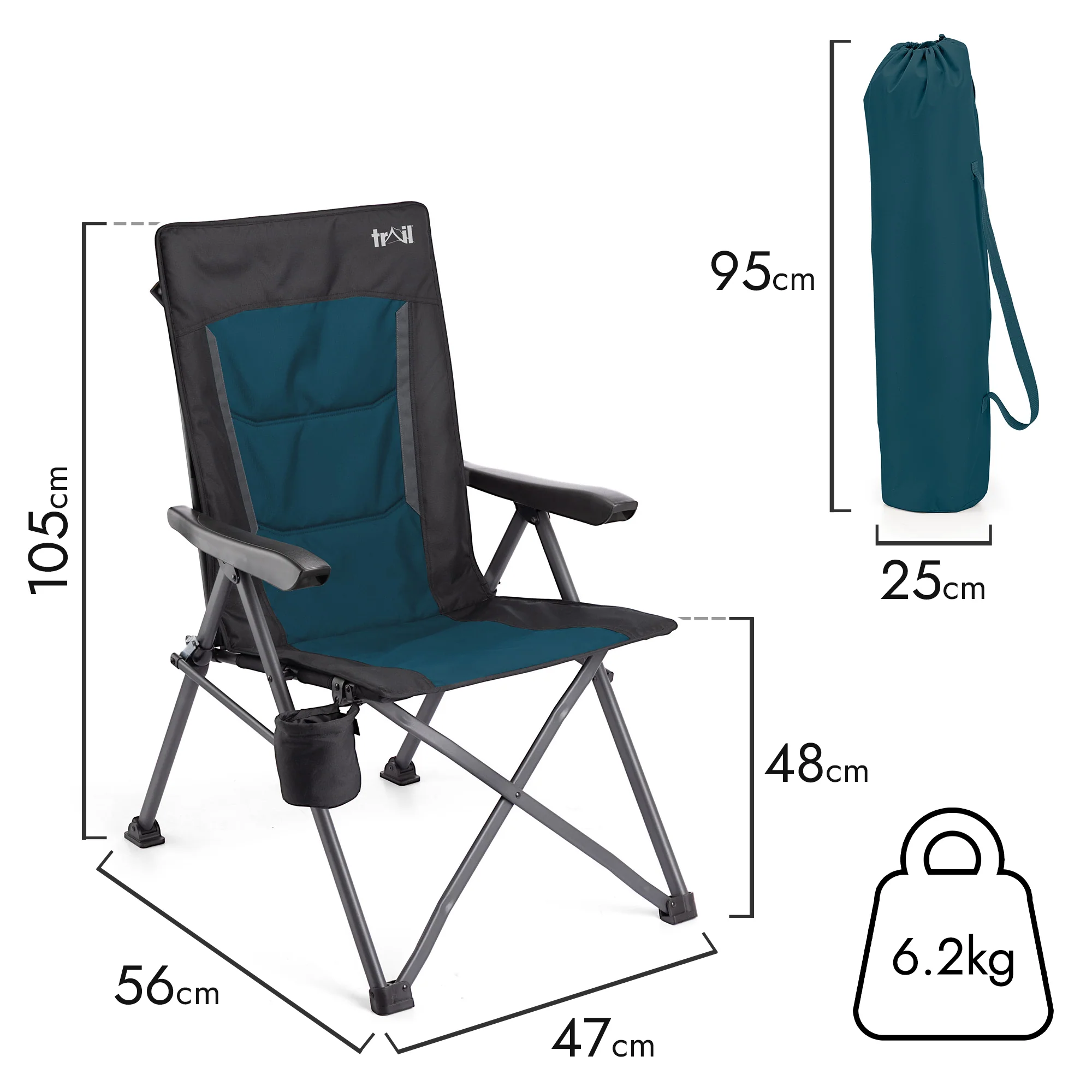 Cardinal Camping Recliner Chair - Image 12
