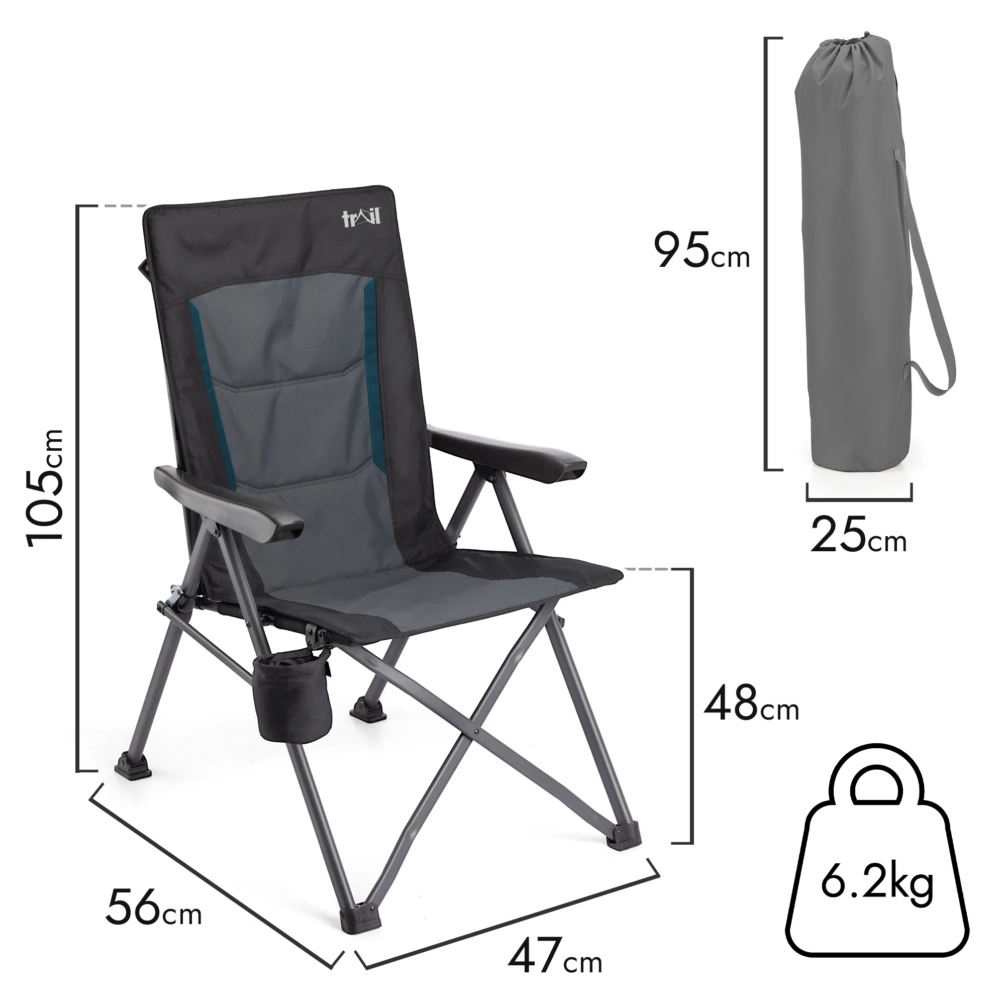 Cardinal Camping Recliner Chair - Image 6