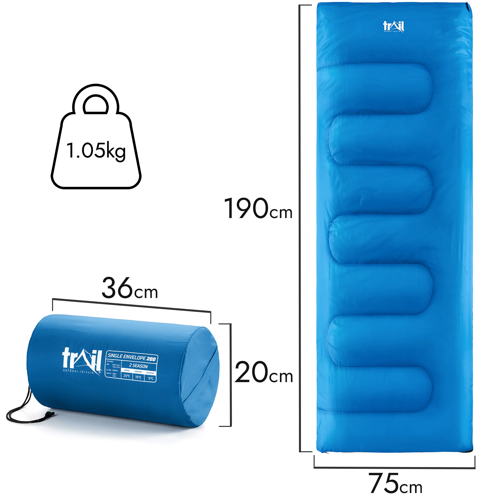 Envelope Sleeping Bag – 200gsm - Image 6