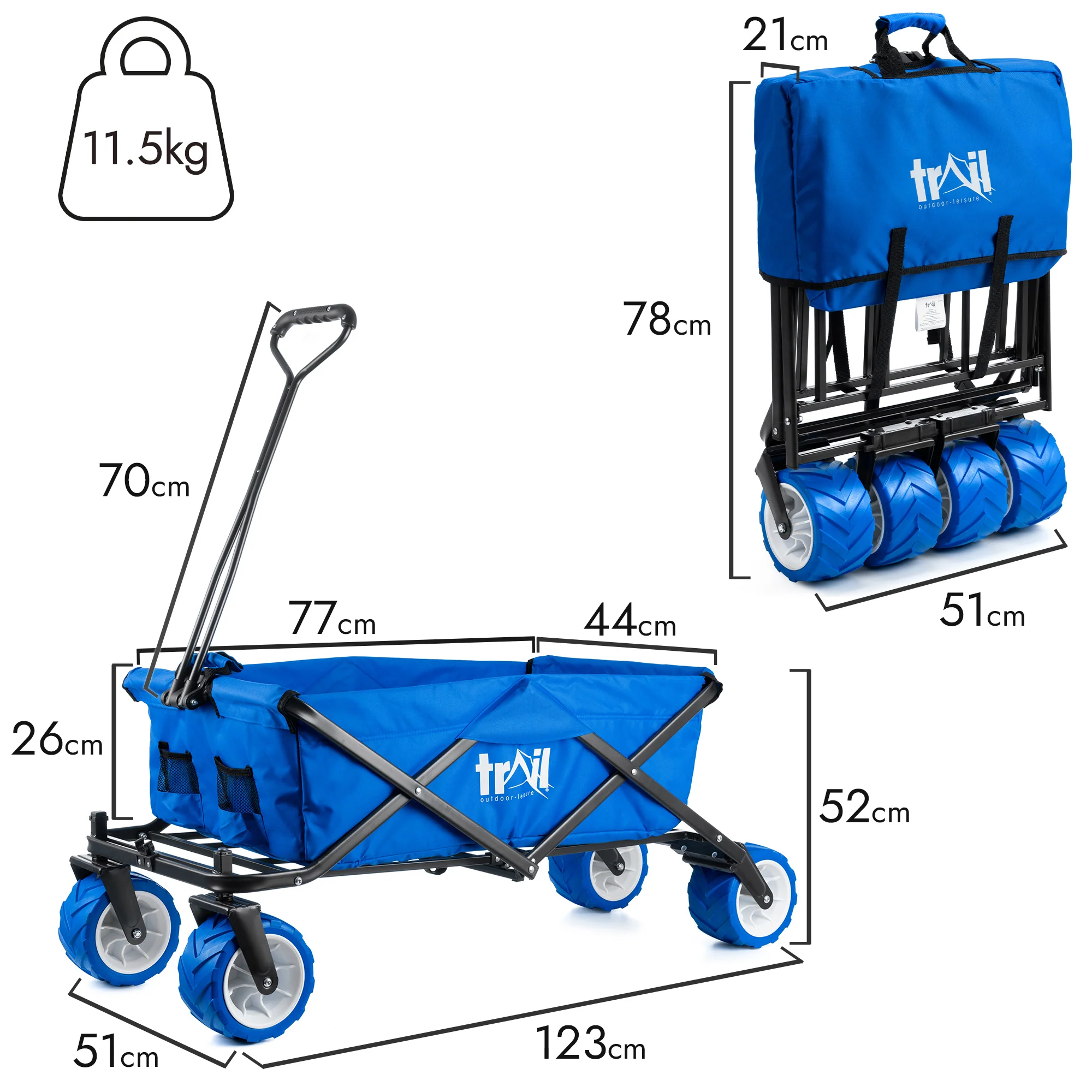 Folding Beach Trolley - Image 6