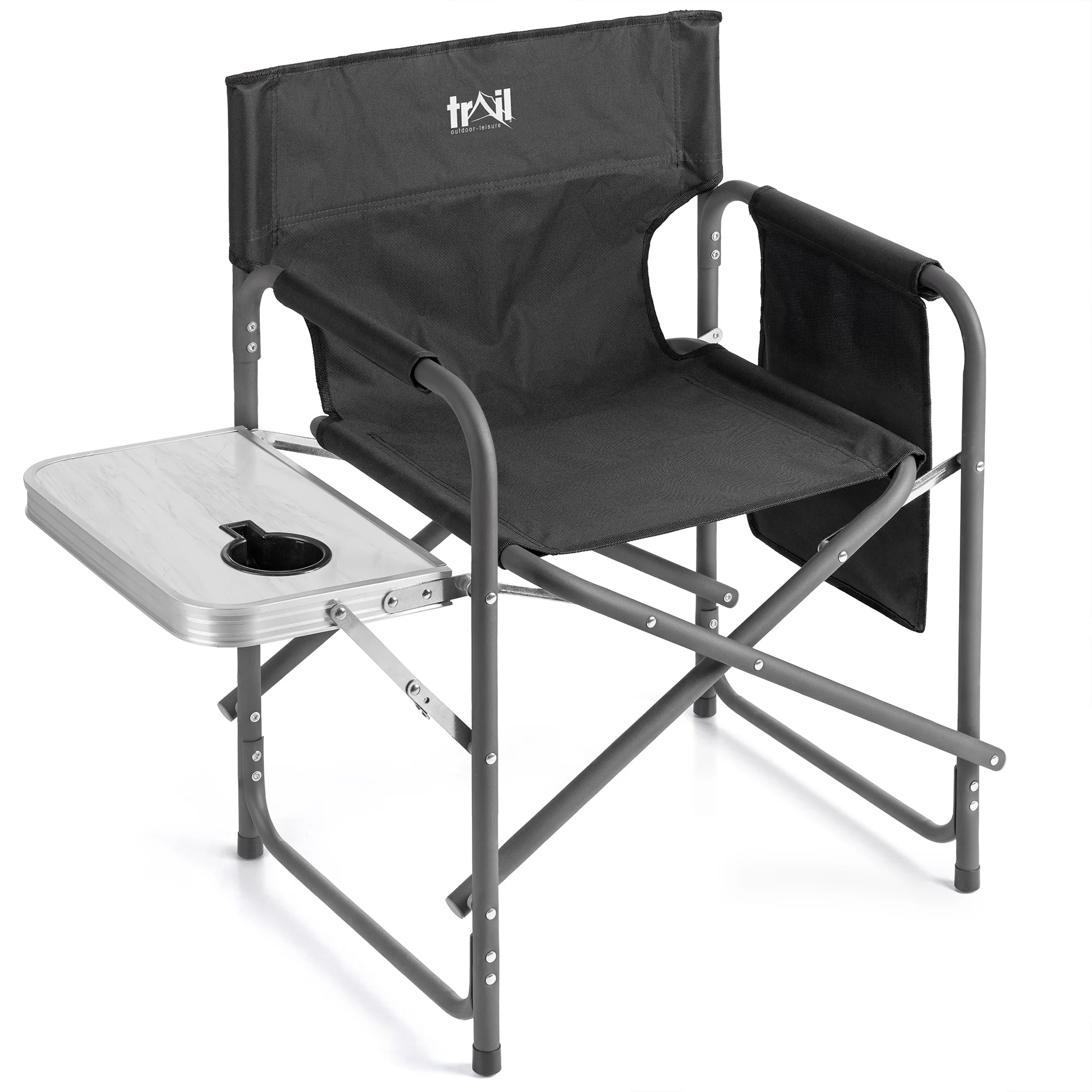 Folding Directors Chair With Side Table - Image 7