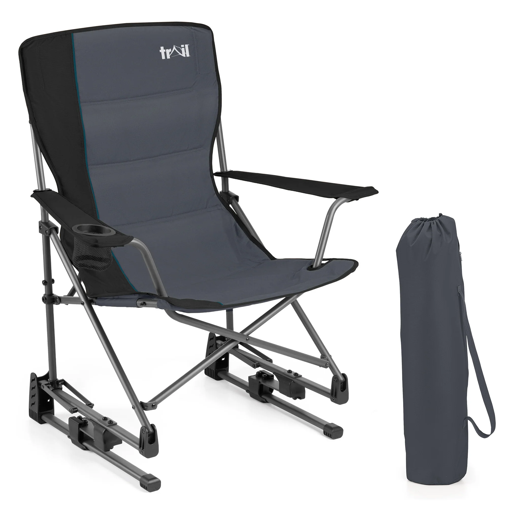Rock Folding Rocking Camping Chair - Image 7