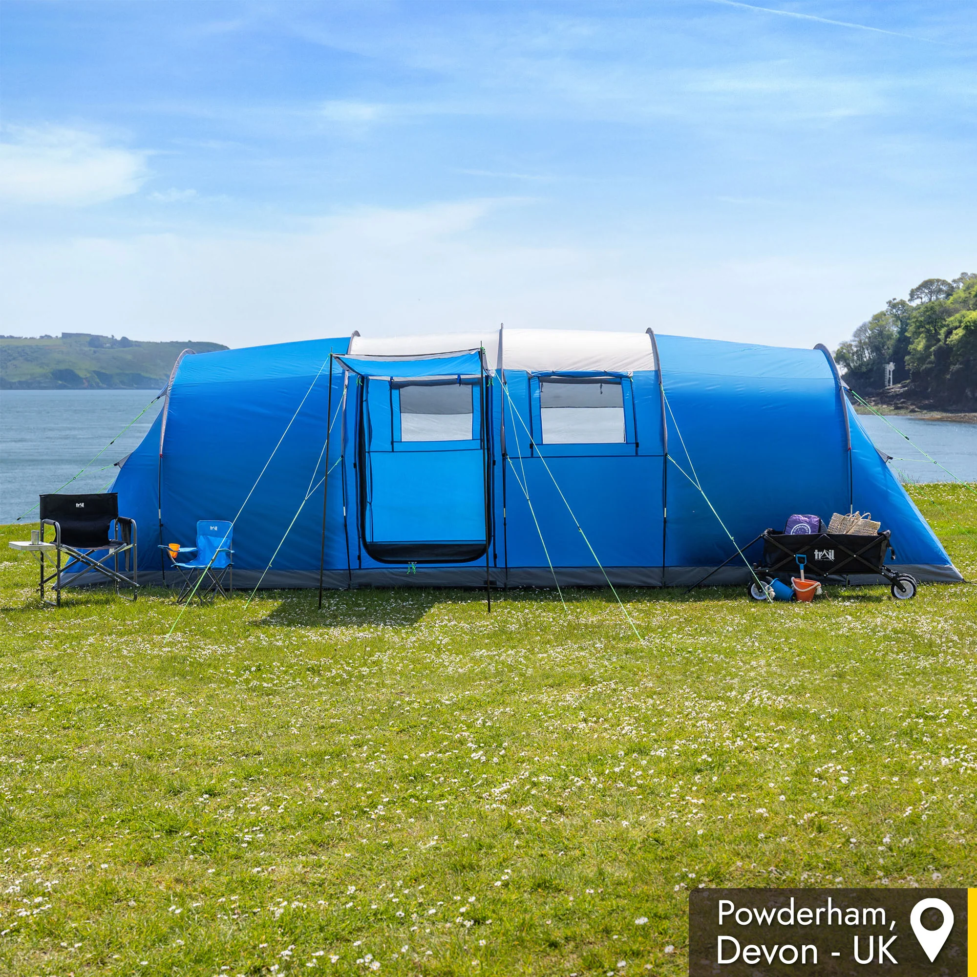 Hexton XL 6 Man 3 Room Tent – Waterproof 5000mm - Image 5