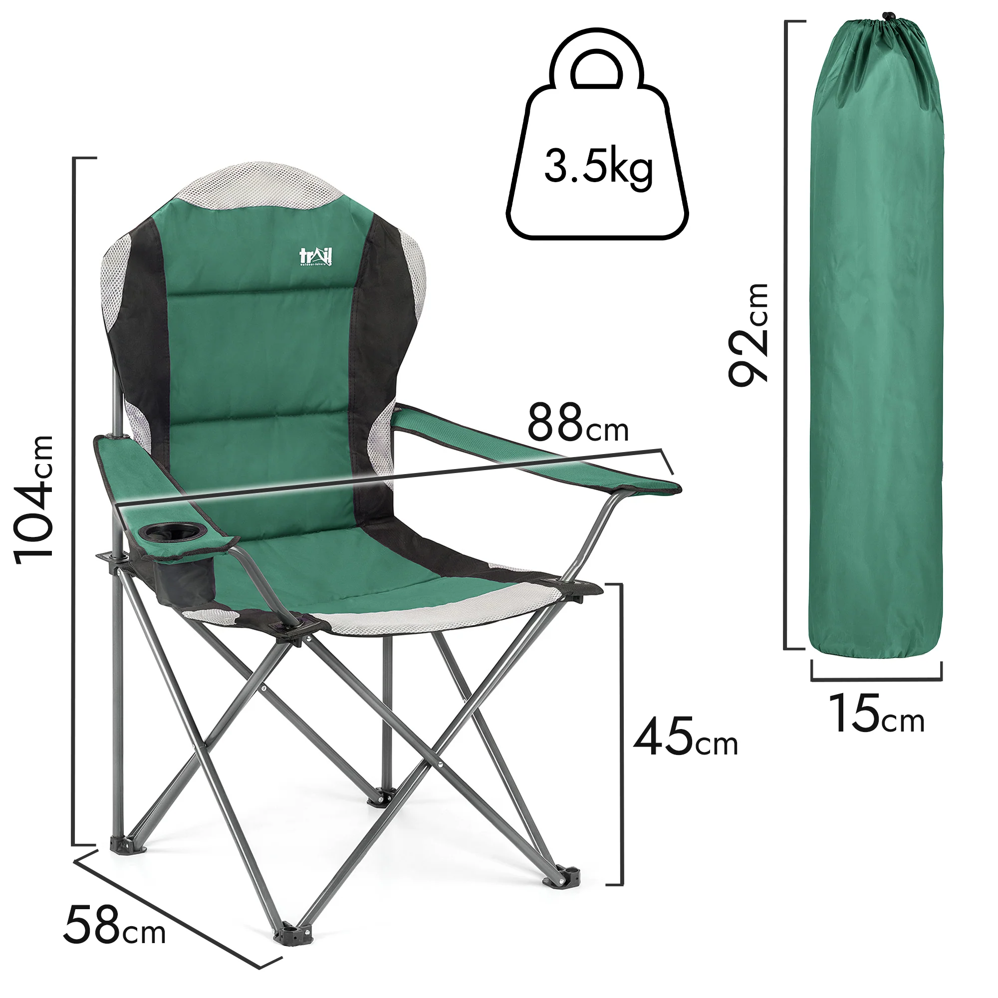 Kestrel High Back Camping Chair - Image 12