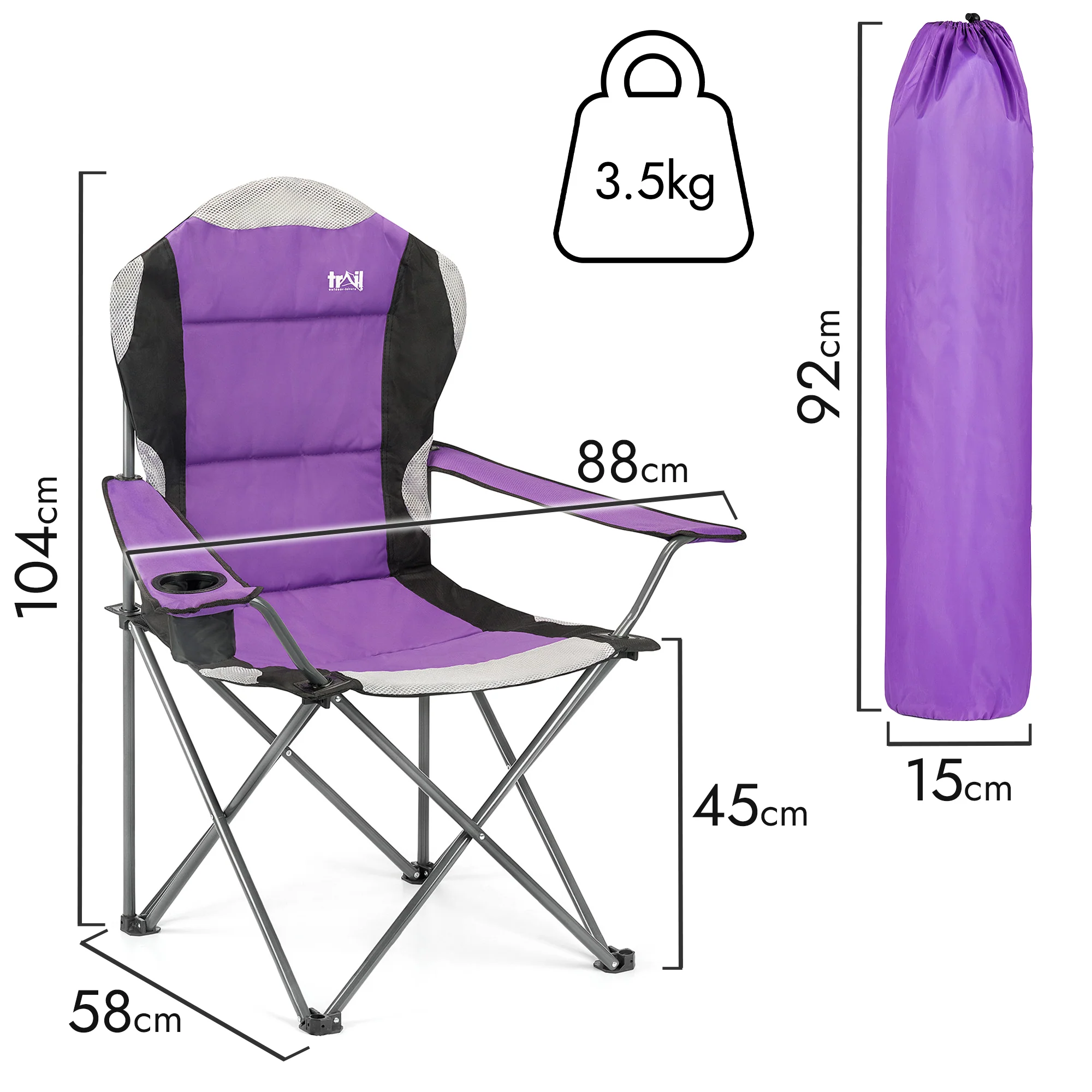 Kestrel High Back Camping Chair - Image 24