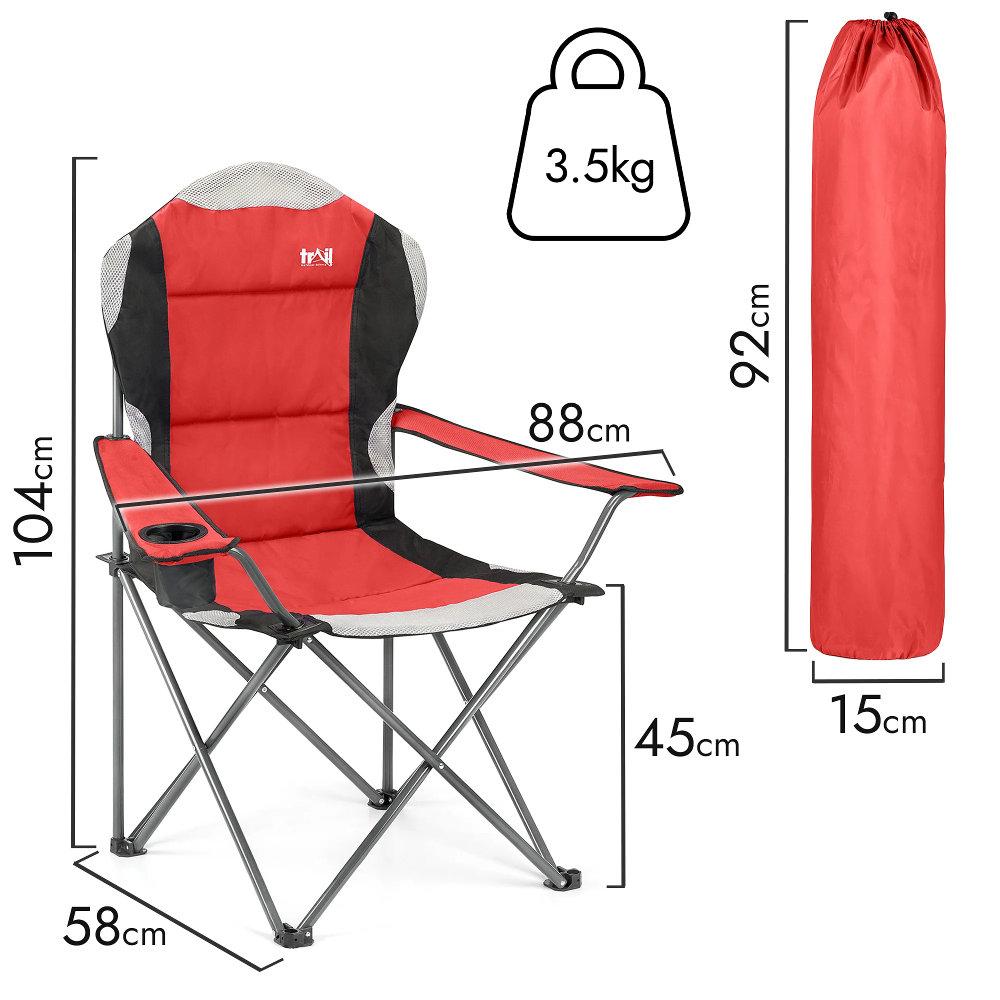 Kestrel High Back Camping Chair - Image 30