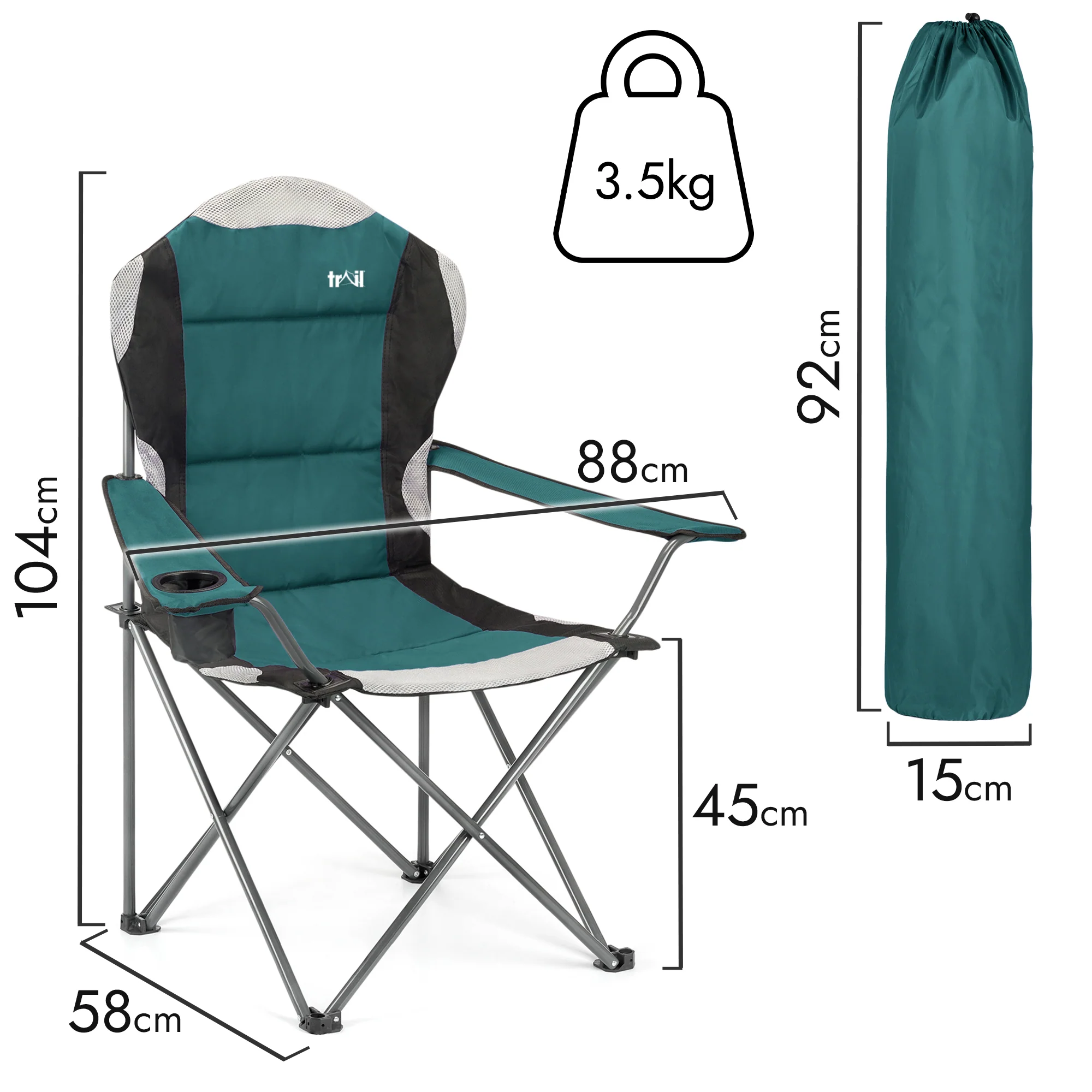 Kestrel High Back Camping Chair - Image 36