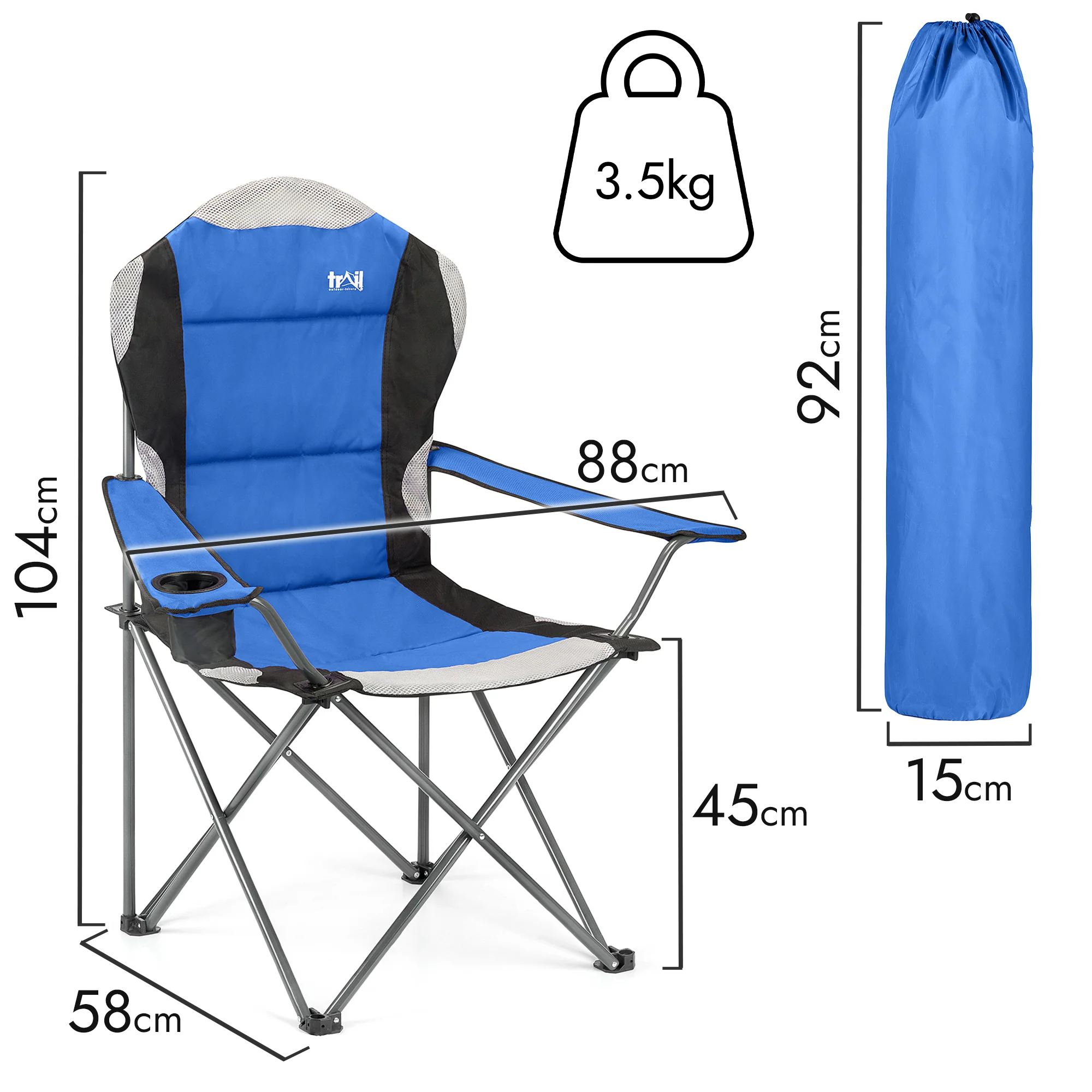 Kestrel High Back Camping Chair - Image 6