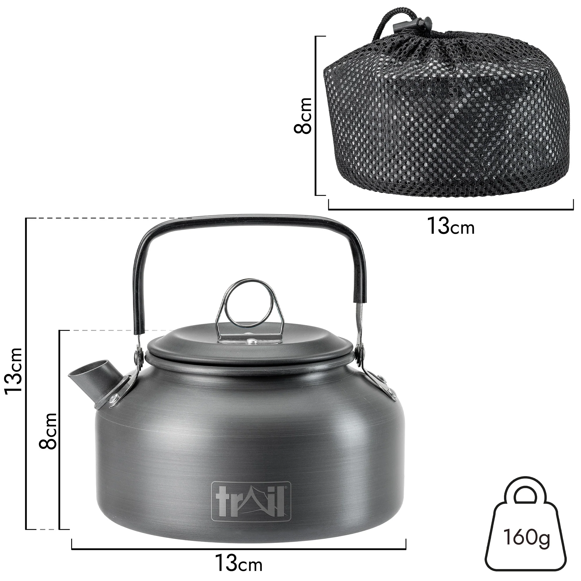 Lightweight Camping Kettle (800ml / 1200ml) - Image 4