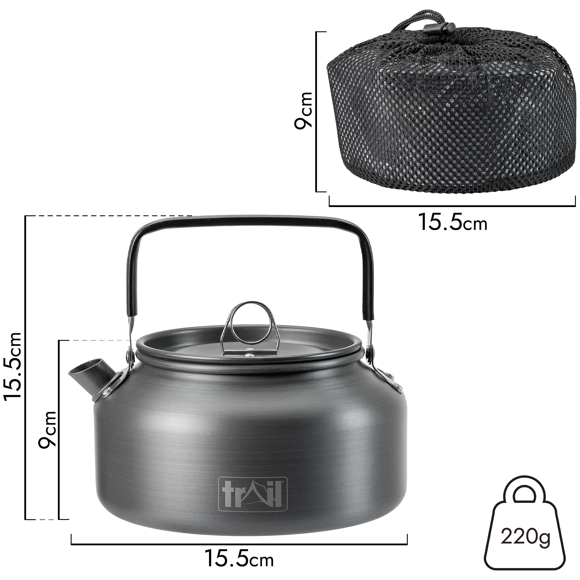 Lightweight Camping Kettle (800ml / 1200ml) - Image 8