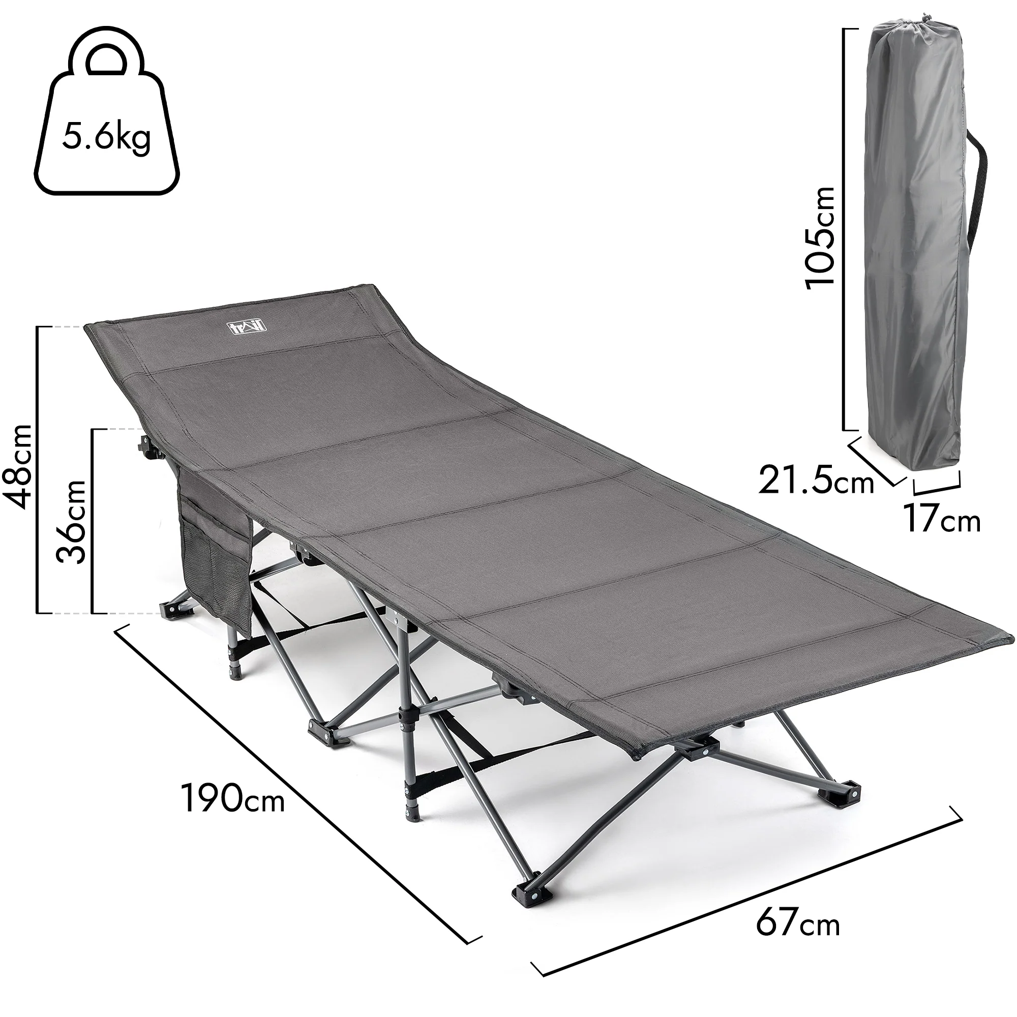 Lightweight Folding Camping Bed - Image 4