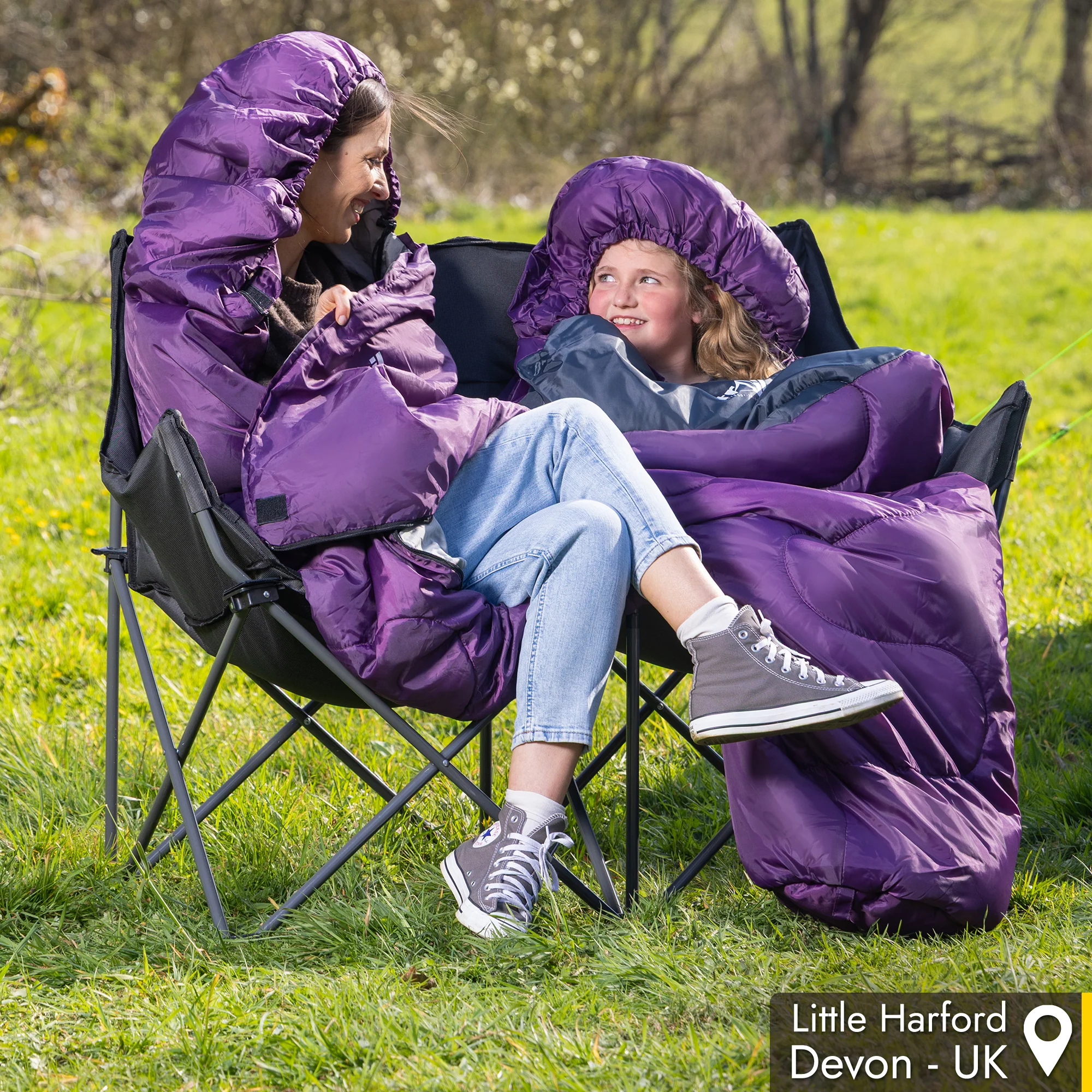 Linnet Padded Double Camping Chair - Image 3