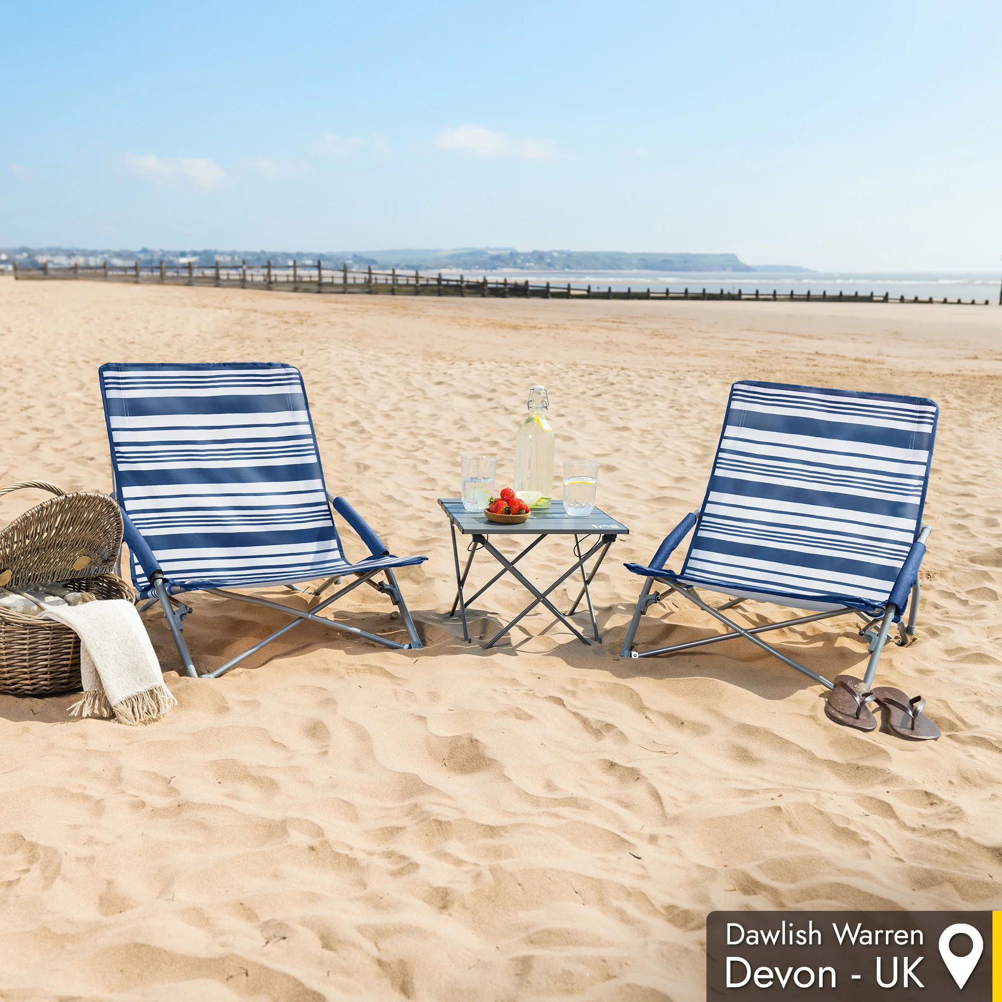 Sisken Low Folding Beach Chair - Image 8