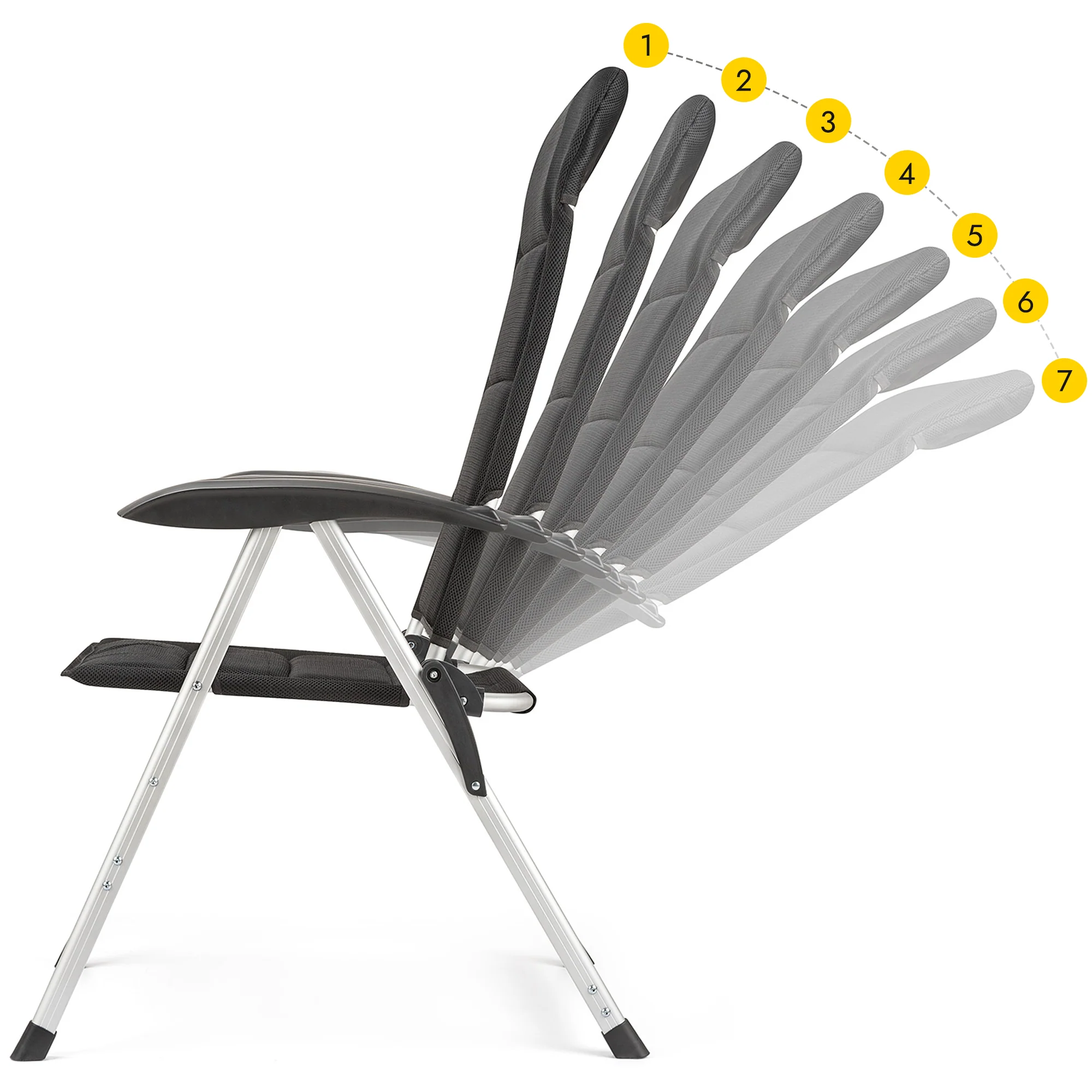 Mesh Reclining Camping Chair - Image 4