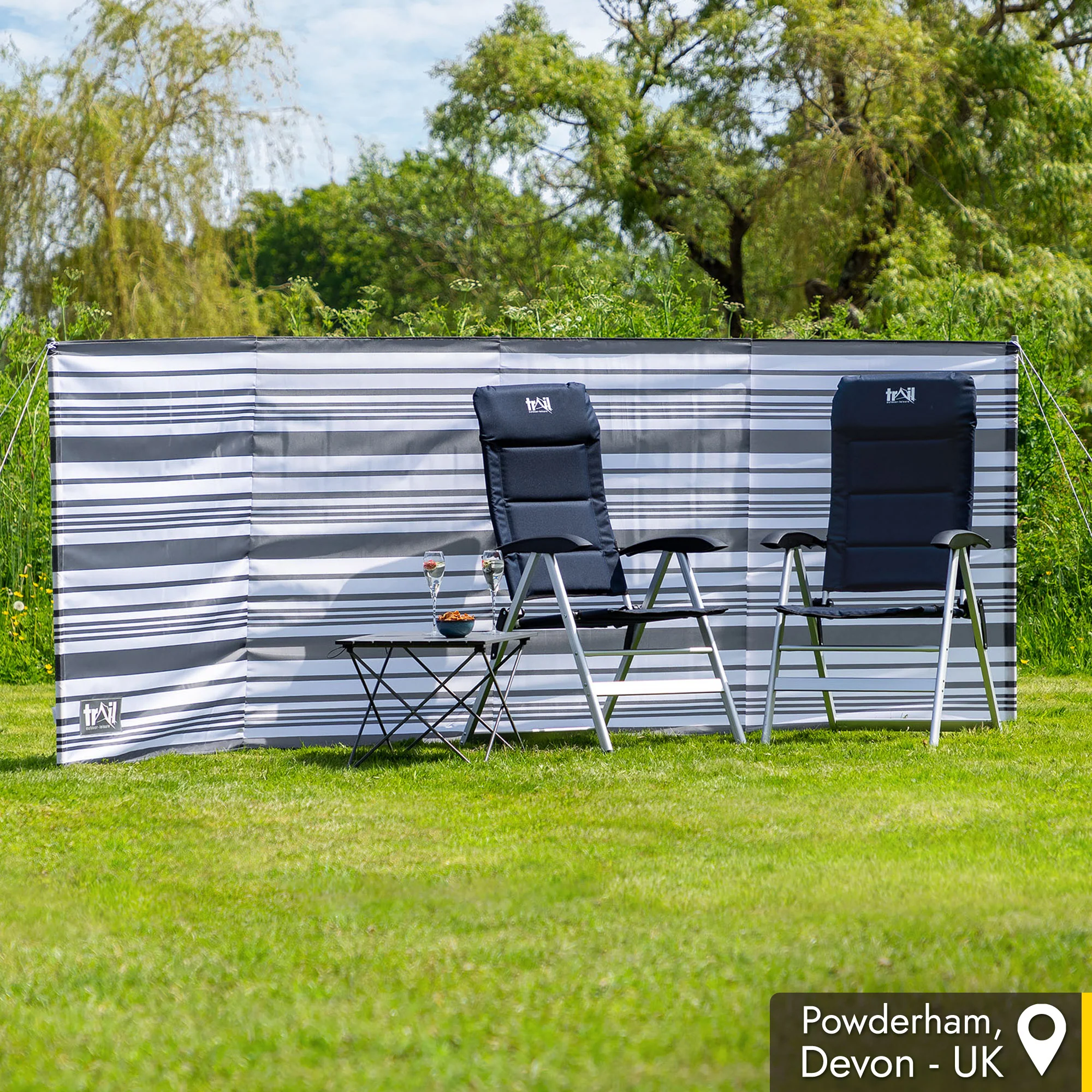 5 Pole Wooden Windbreak - Image 7