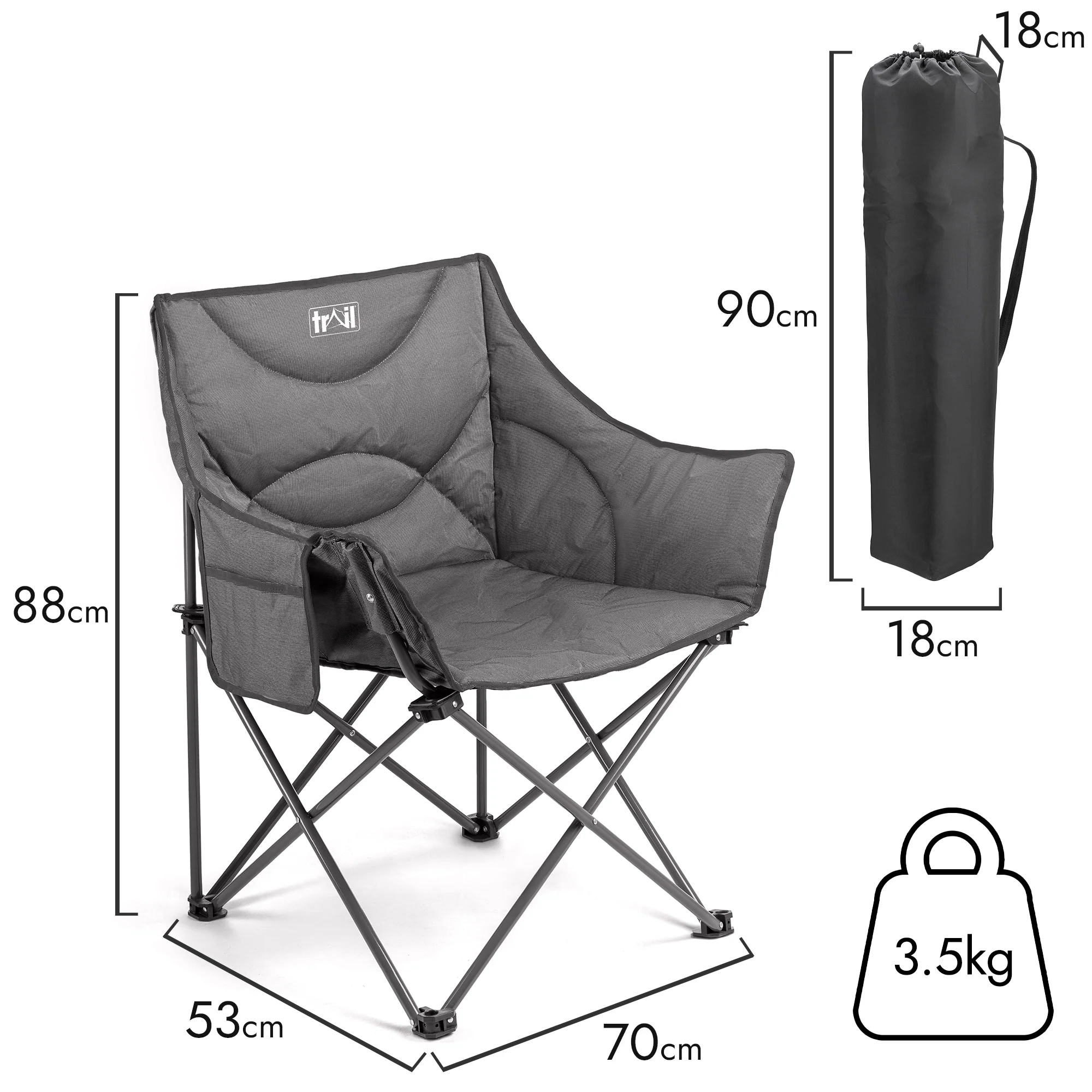 Serin Padded XL Camping Chair - Image 4