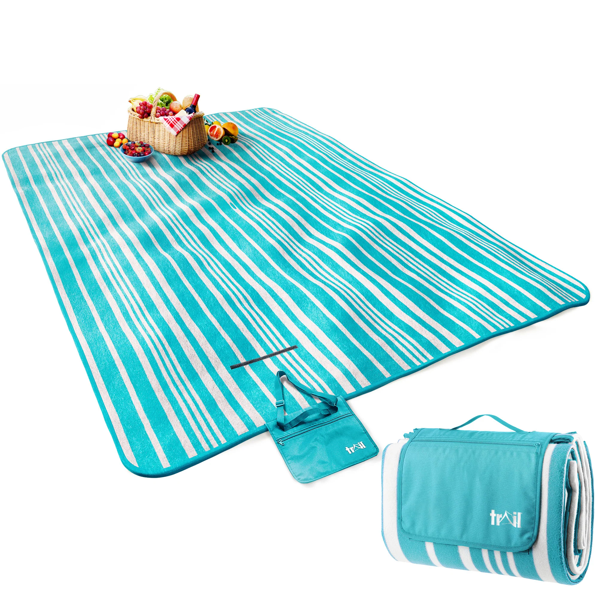 Soft Fleece Waterproof Picnic Rug - Image 11