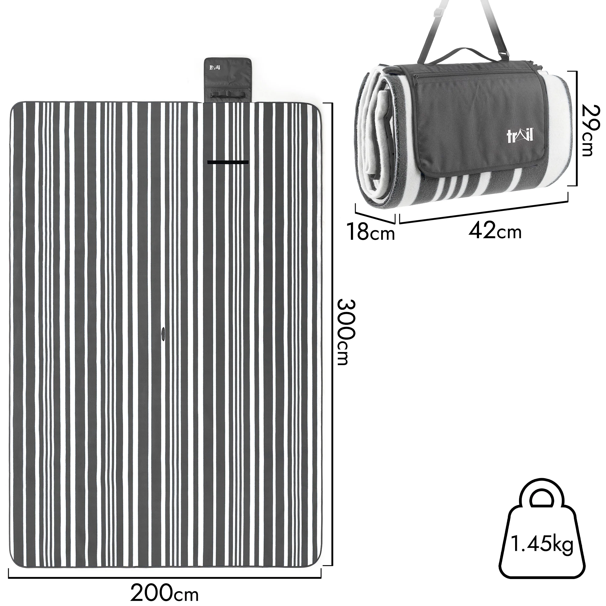 Soft Fleece Waterproof Picnic Rug - Image 23