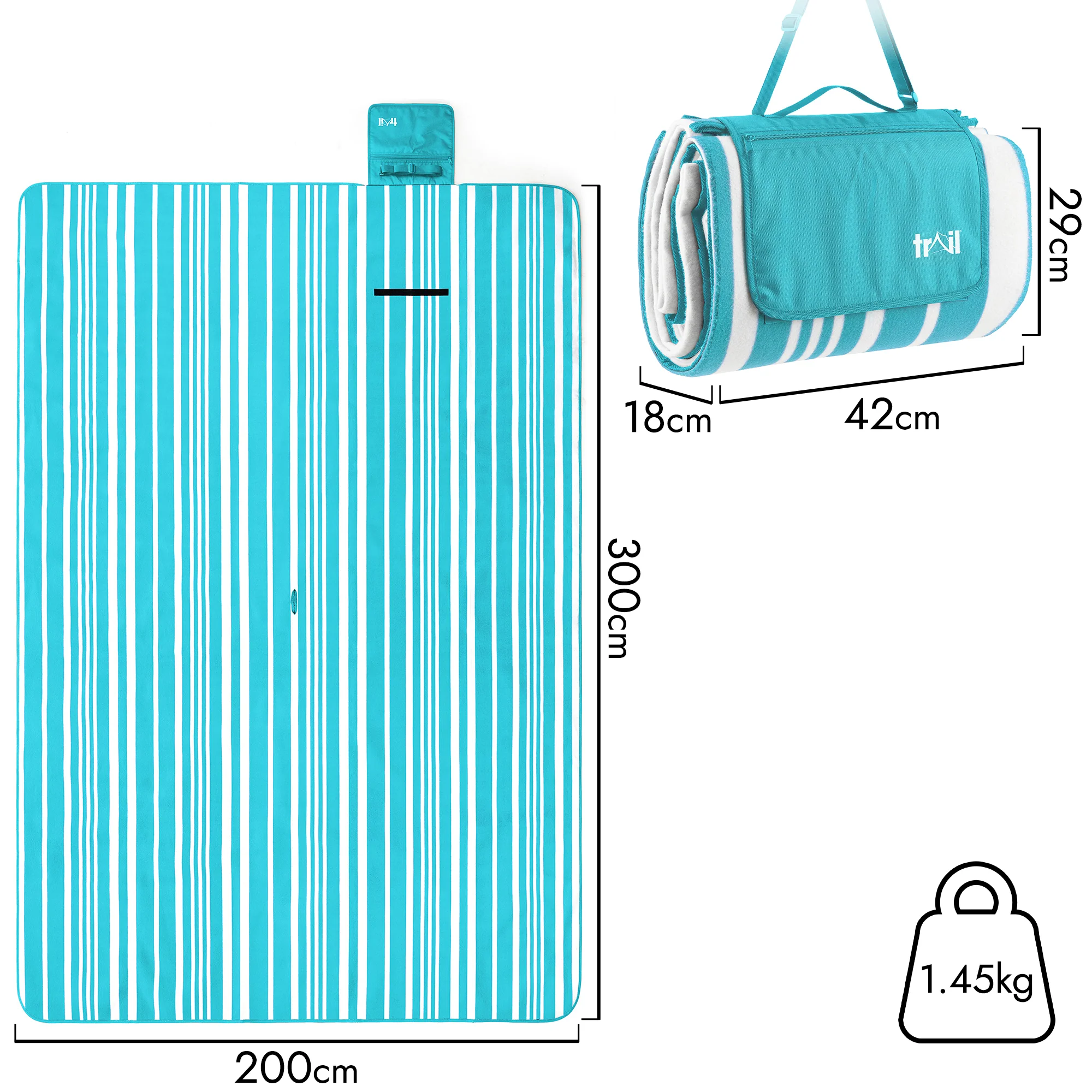Soft Fleece Waterproof Picnic Rug - Image 24