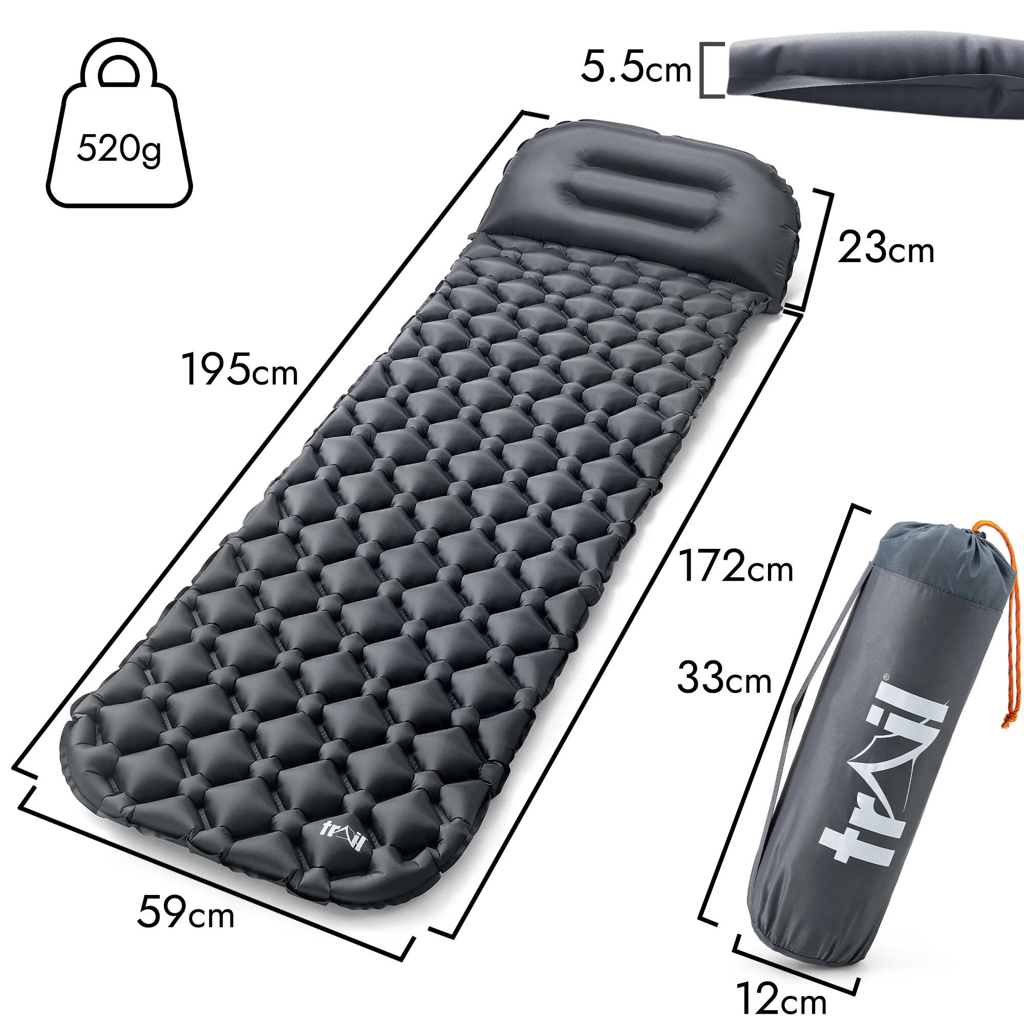 Ultra Light Sleeping Mat with Pillow - Image 12